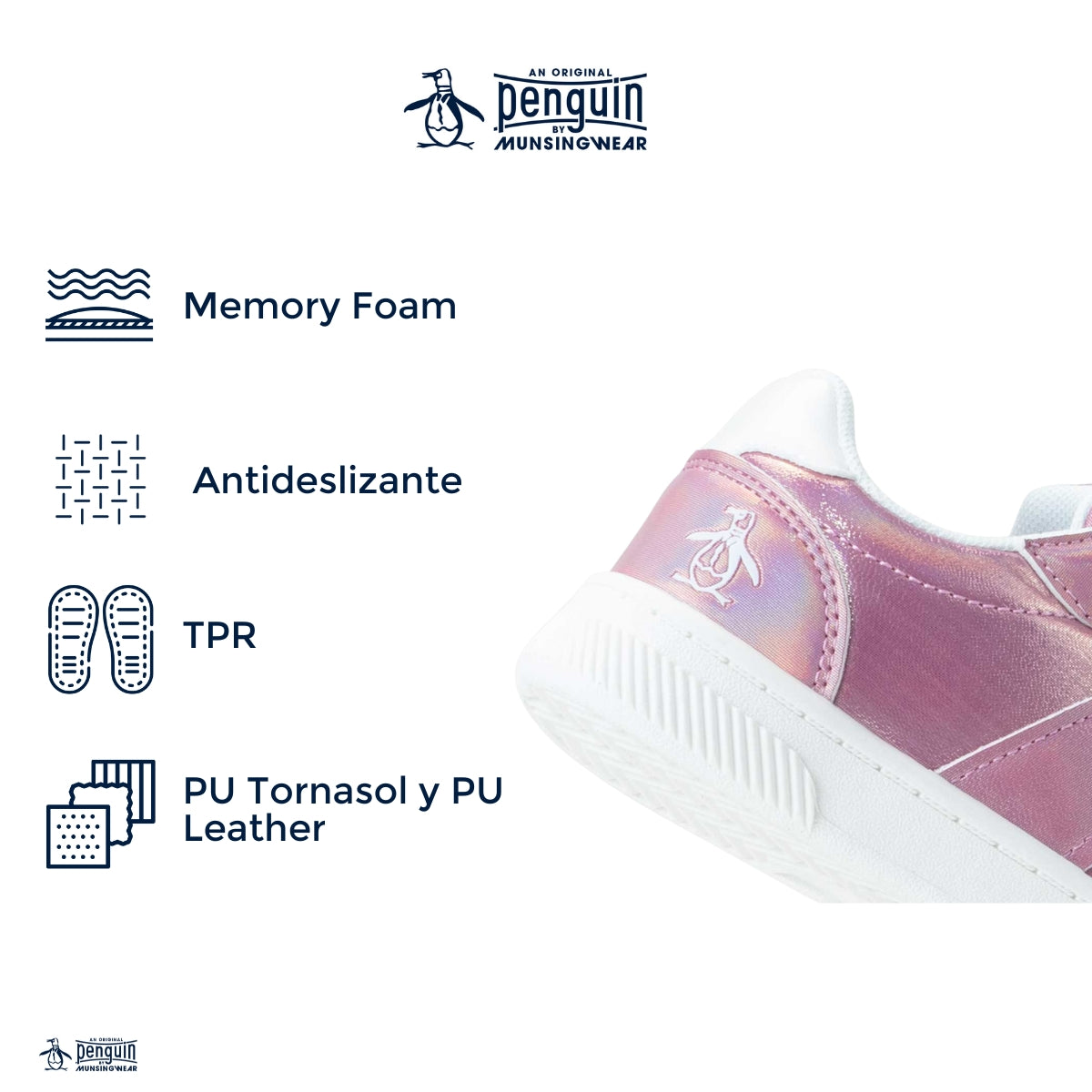 Tenis Style Donna Rosa Tornasol