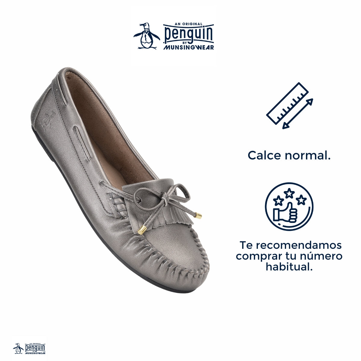 Mocasín Style Celina Plomo