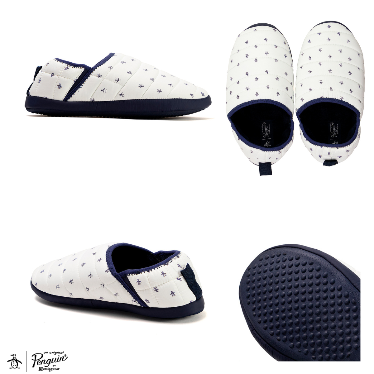 Pantufla Para Hombre Original Penguin Style Mittwoch Blanco