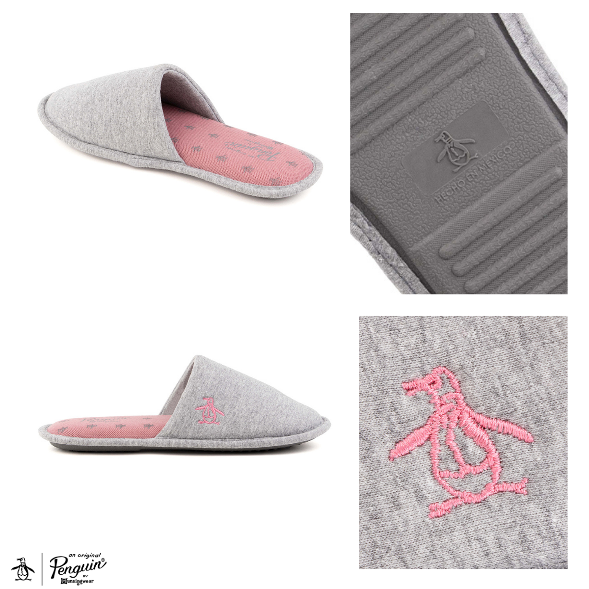 Pantufla Original Penguin Style Olivia Gris
