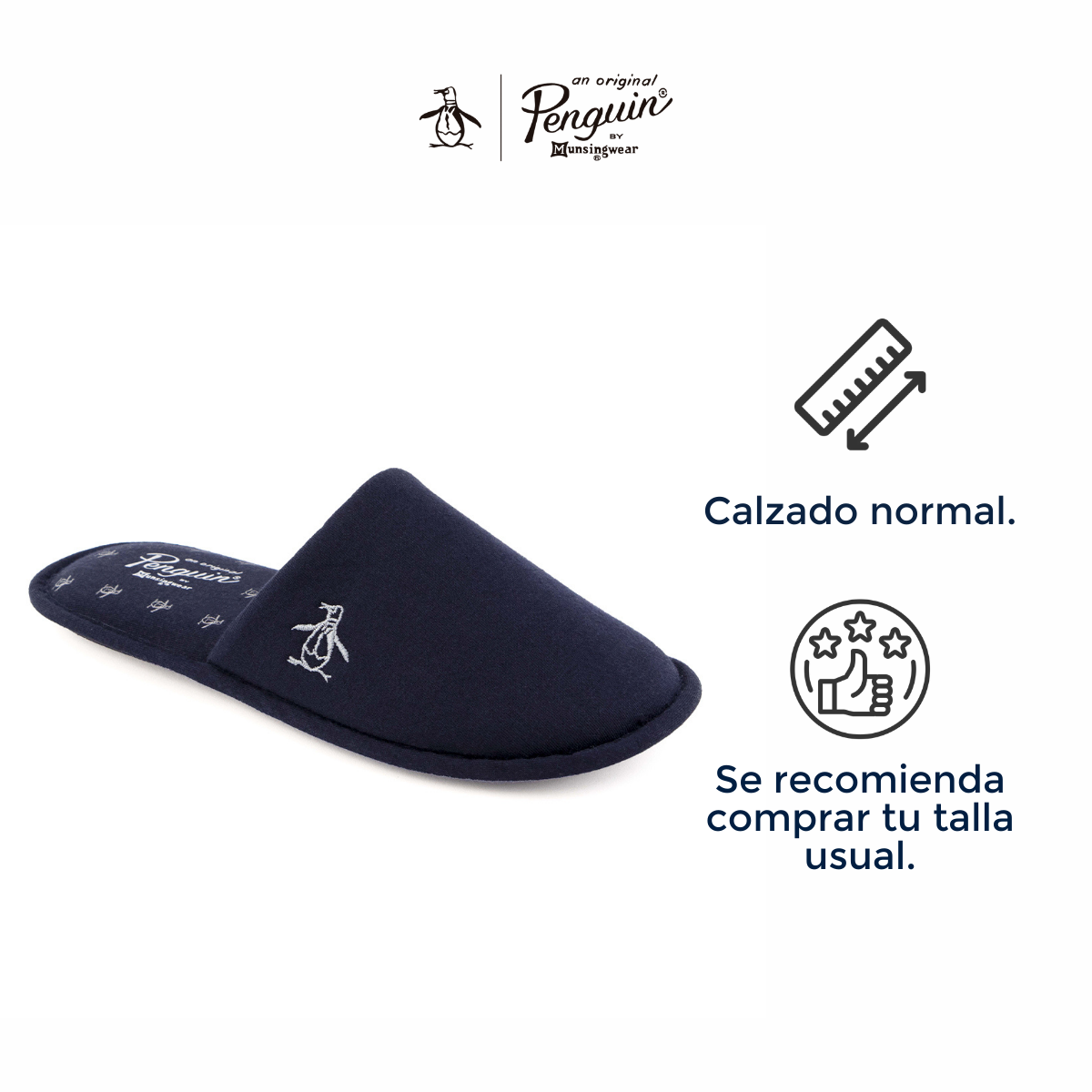 Pantufla Original Penguin Style Olivia Azul Marino