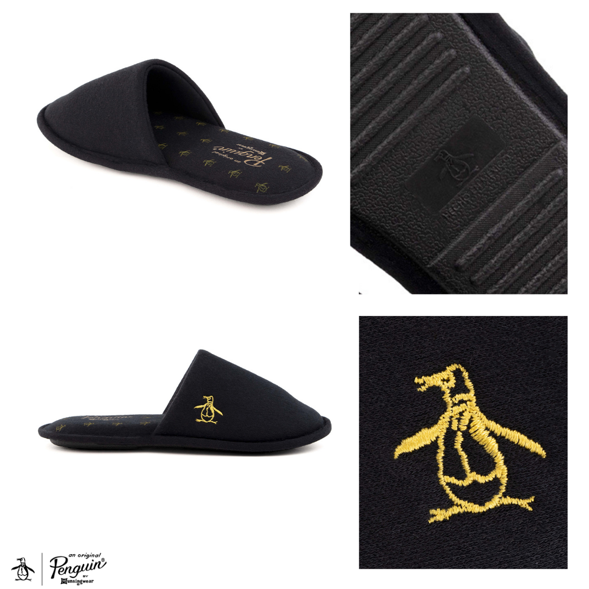 Pantufla Original Penguin Style Olivia Negro