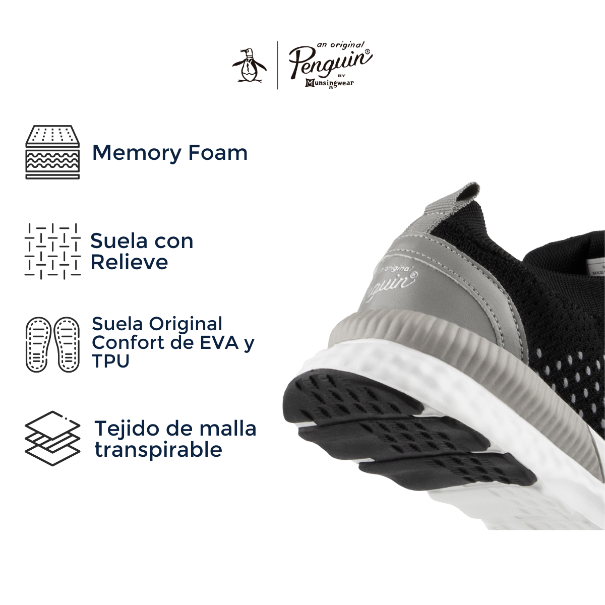 Tenis Para Mujer Original Penguin Style Helen Negro