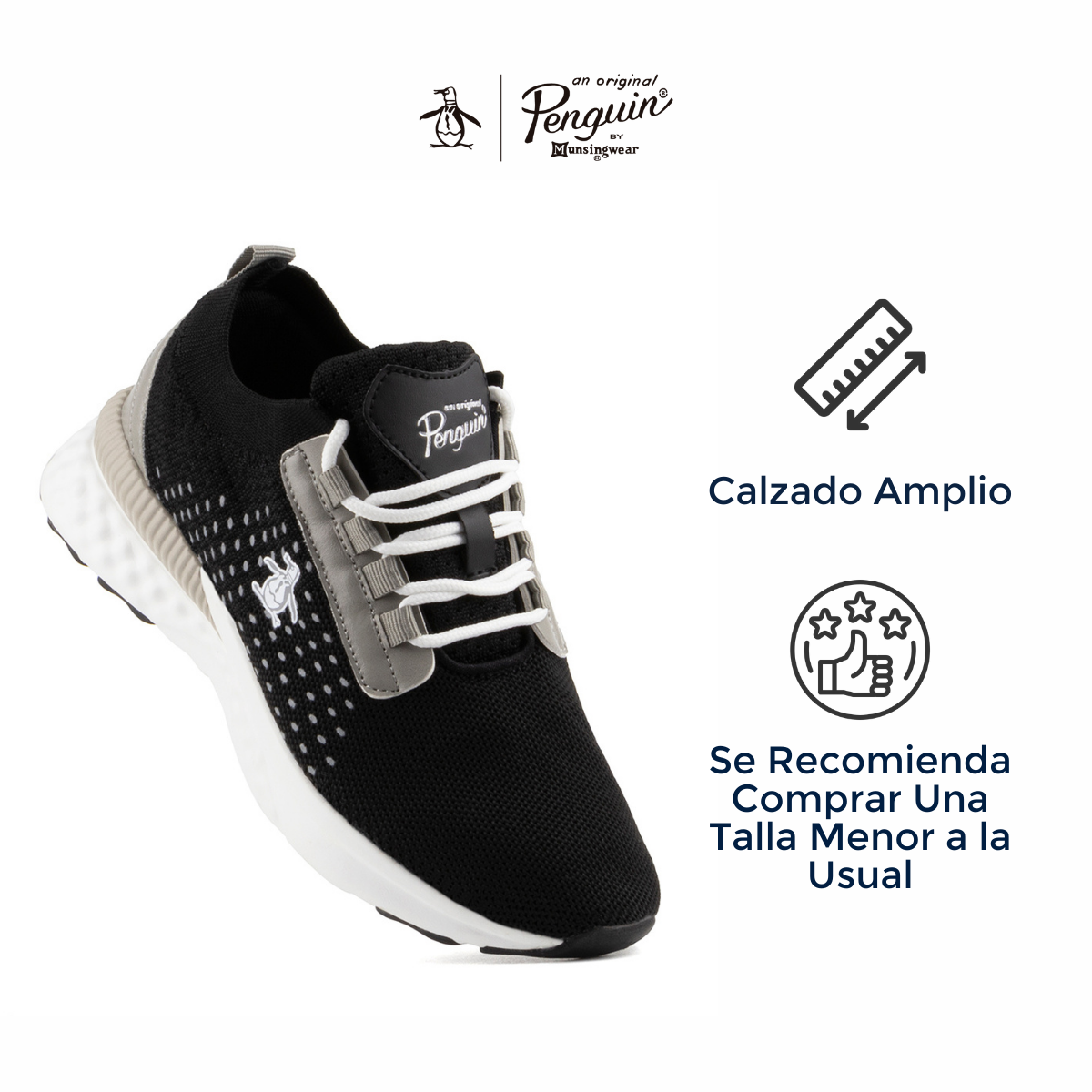 Tenis Para Mujer Original Penguin Style Helen Negro