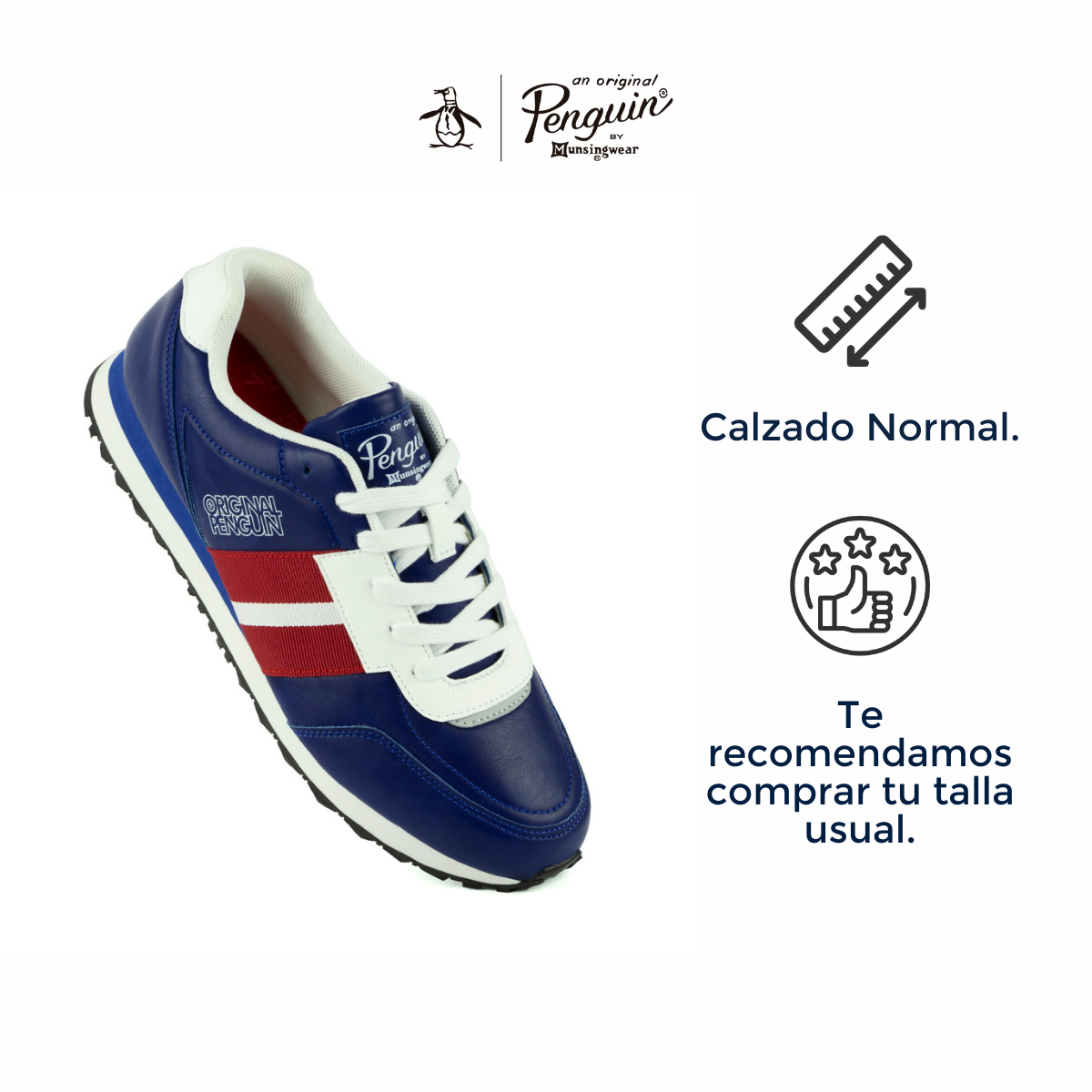 Tenis Original Penguin Style Markus Azul Rey