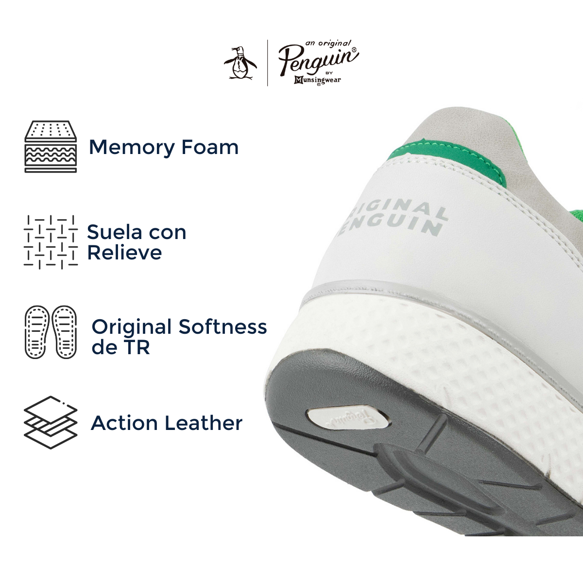 Tenis Para Hombre Original Penguin Style Goran Blanco