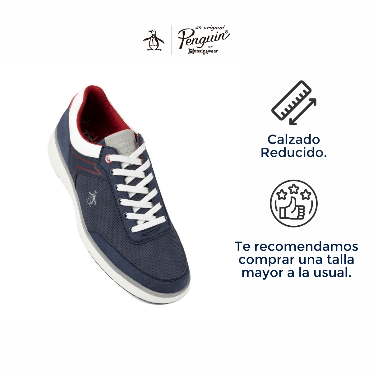 Tenis Para Hombre Original Penguin Style Goran Azul Marino