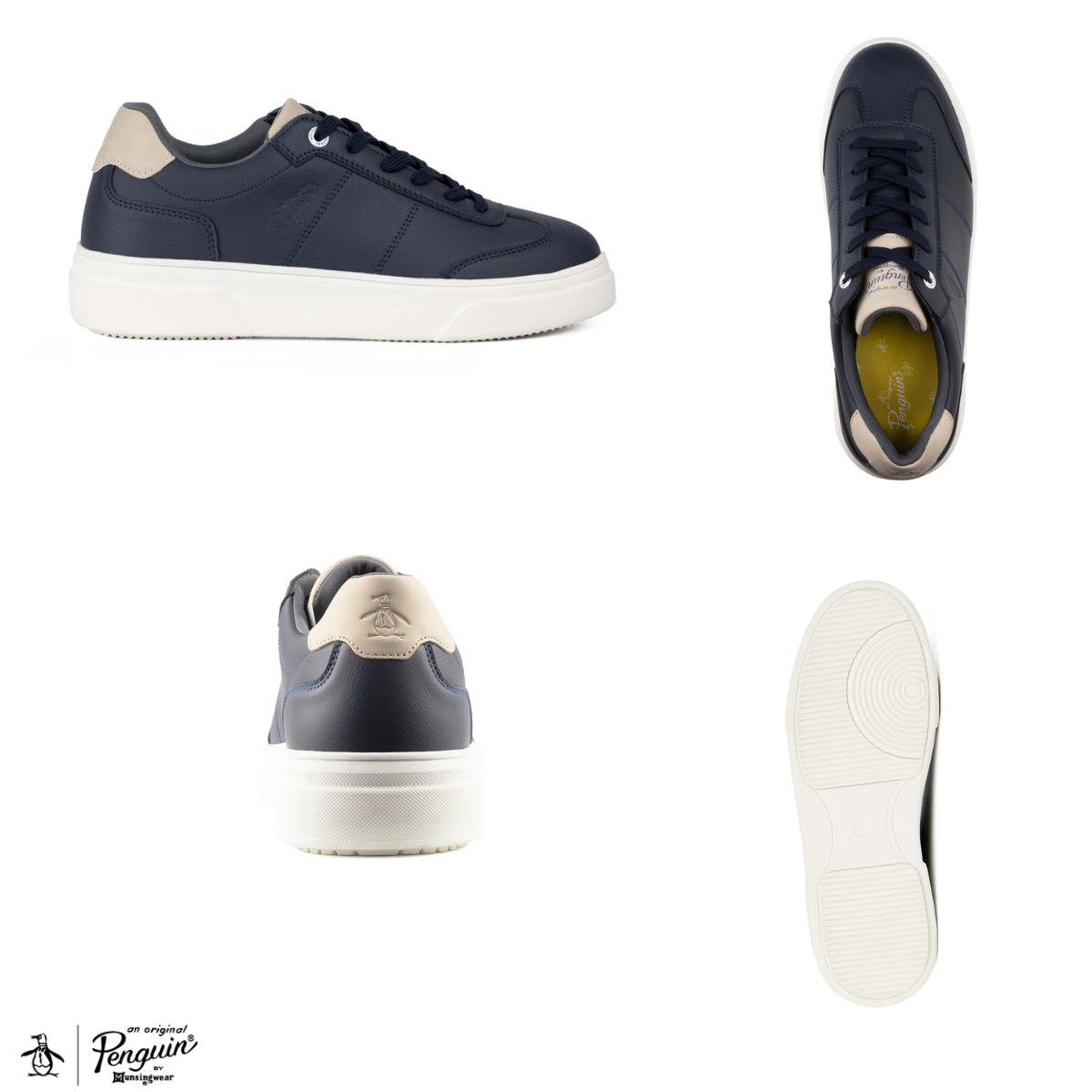 Tenis Para Hombre Original Penguin Style Gustaf Azul Marino
