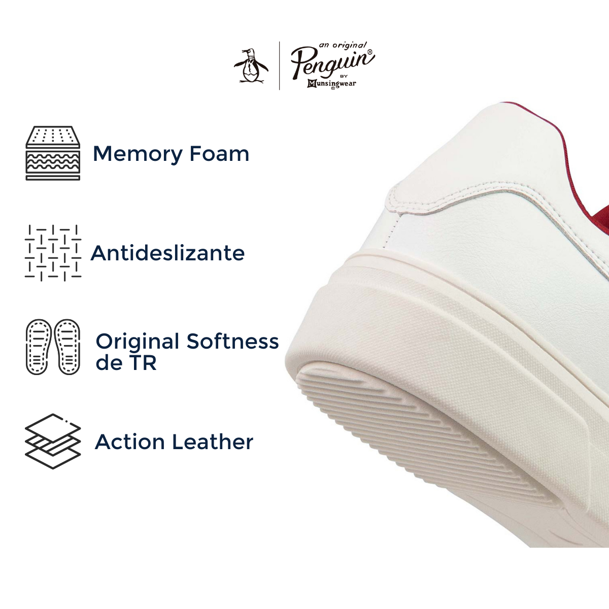 Tenis Para Hombre Original Penguin Style Kilian Blanco