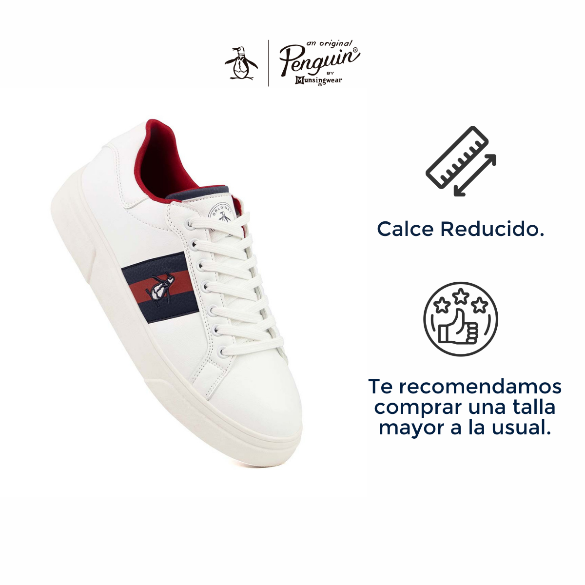 Tenis Para Hombre Original Penguin Style Kilian Blanco