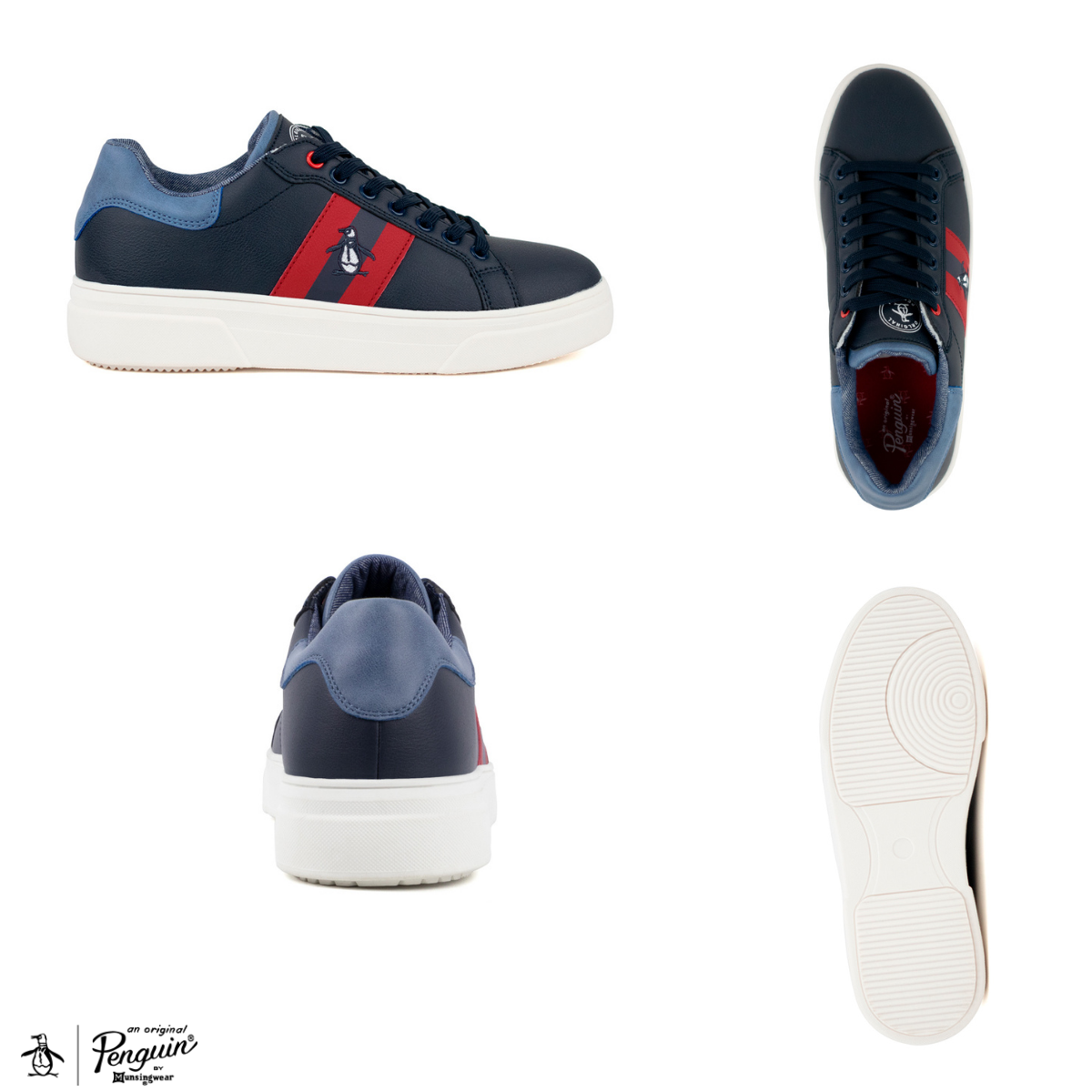 Tenis Para Hombre Original Penguin Style Kilian Azul Marino