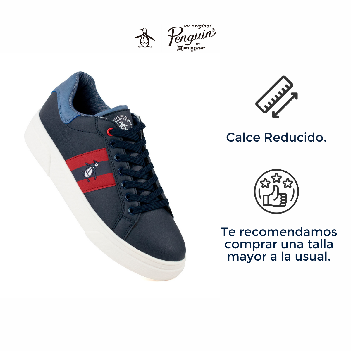 Tenis Para Hombre Original Penguin Style Kilian Azul Marino
