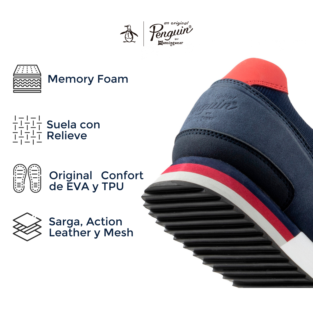 Tenis Original Penguin Style Viggo Azul Marino