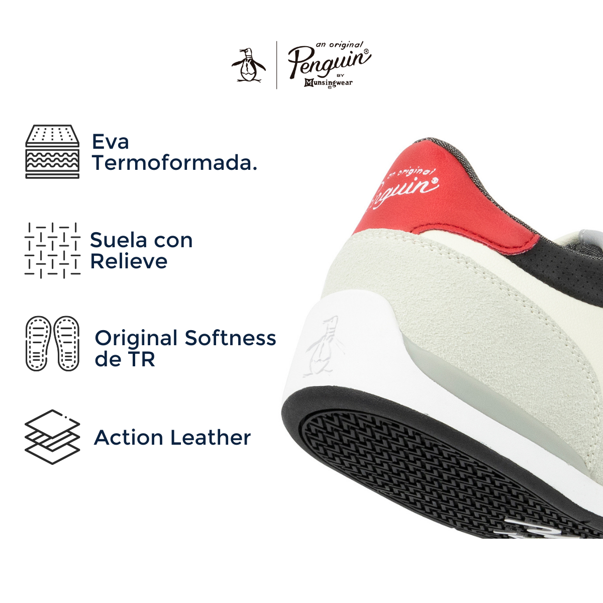 Tenis Par Hombre Original Penguin Style Bruce Blanco