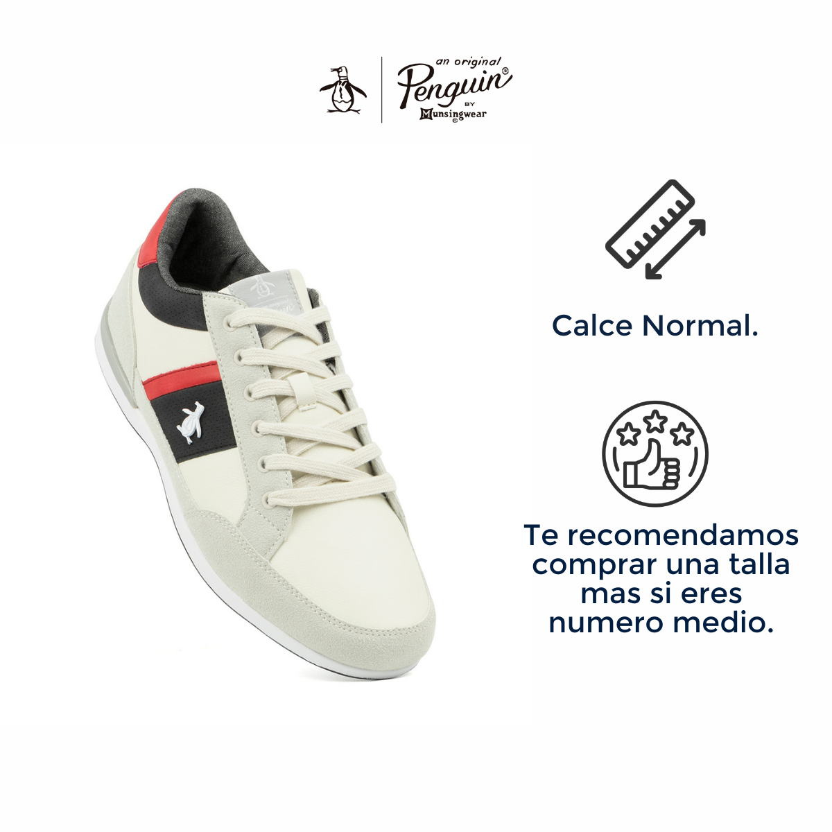 Tenis Par Hombre Original Penguin Style Bruce Blanco