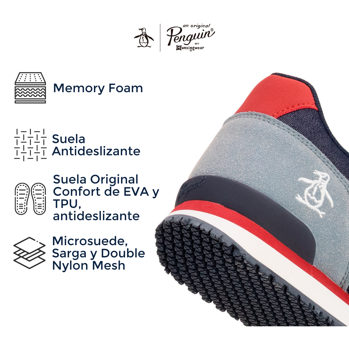 Tenis Original Penguin Style Robert Azul