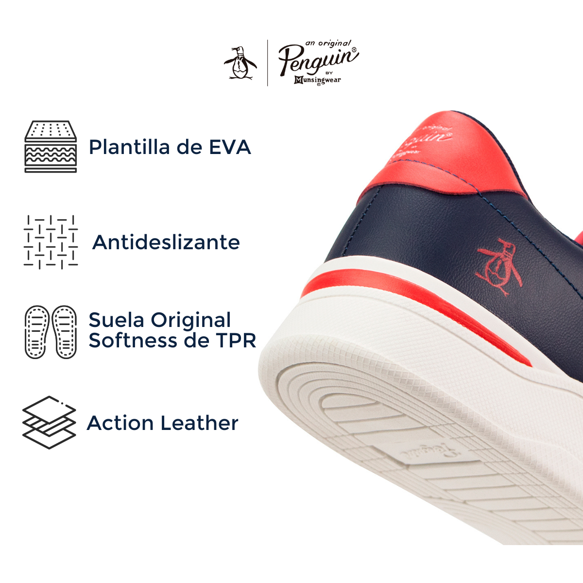 Tenis Original Penguin Style Logan Azul Marino