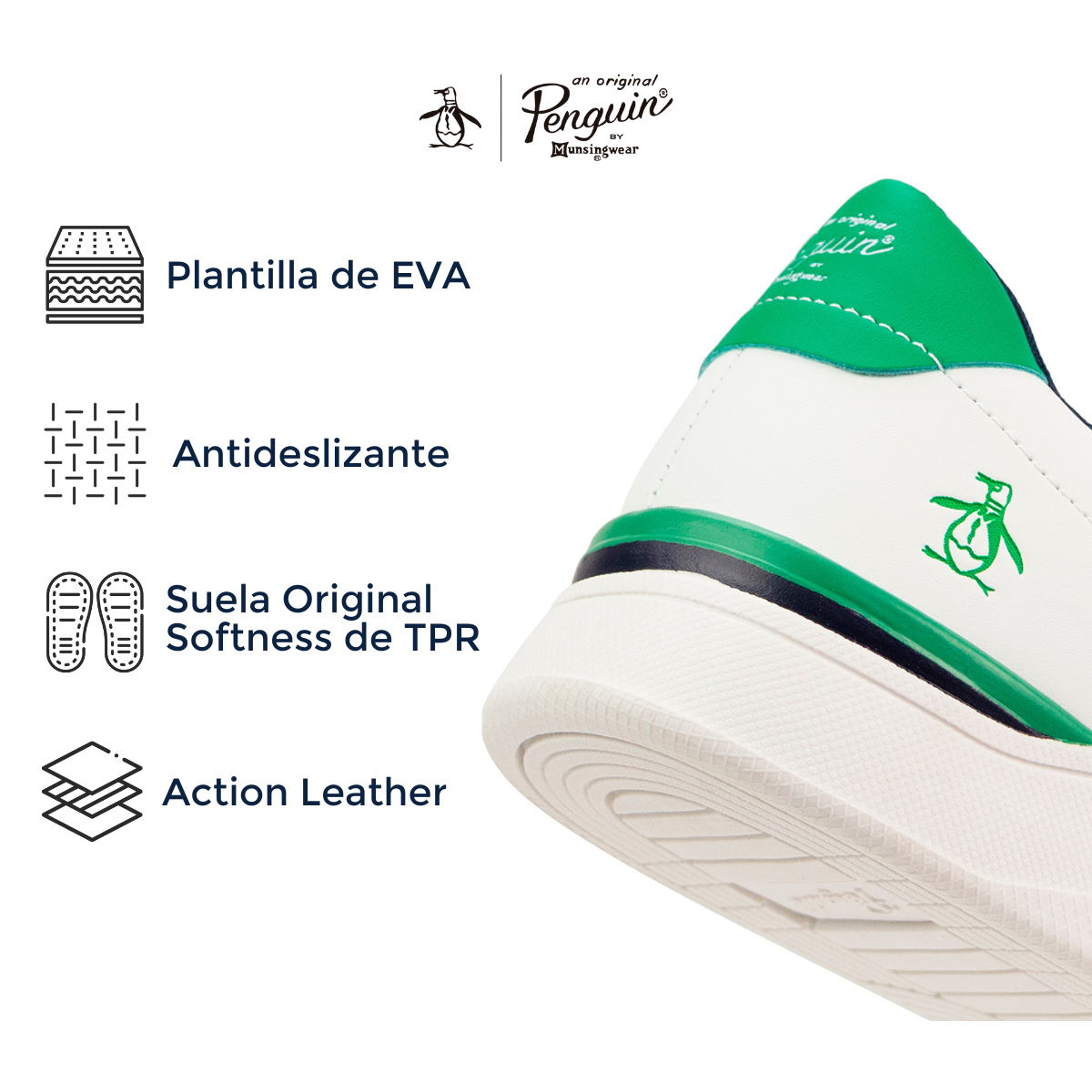 Tenis Original Penguin Style Logan Blanco