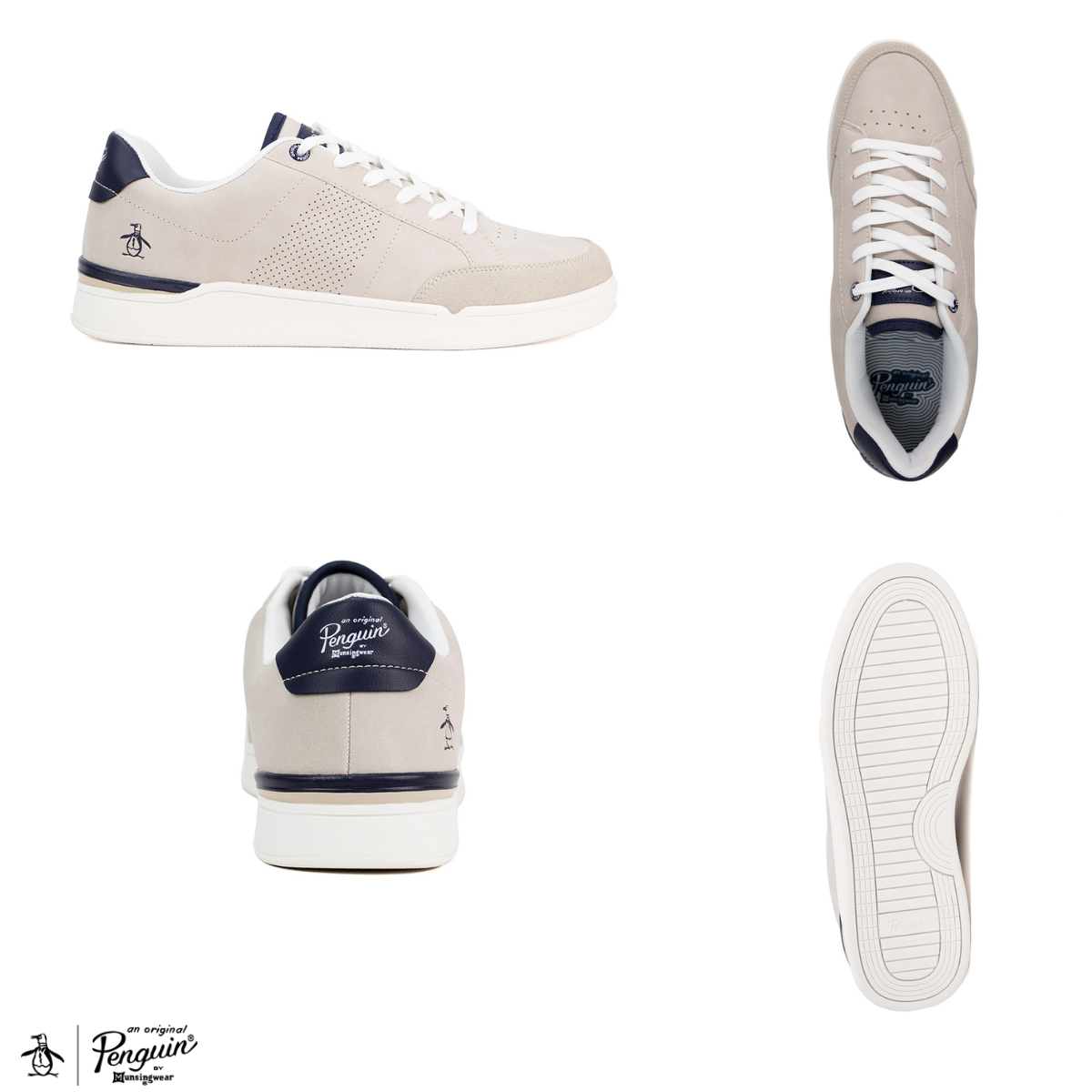 Tenis Original Penguin Style Logan Beige