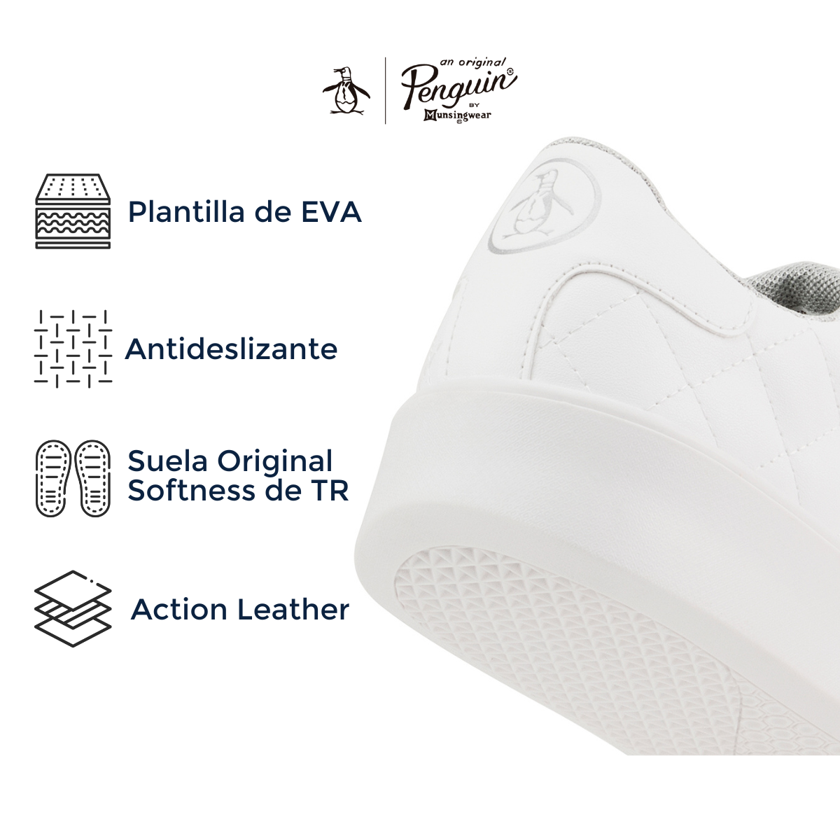 Tenis Original Penguin Style Cloe Blanco