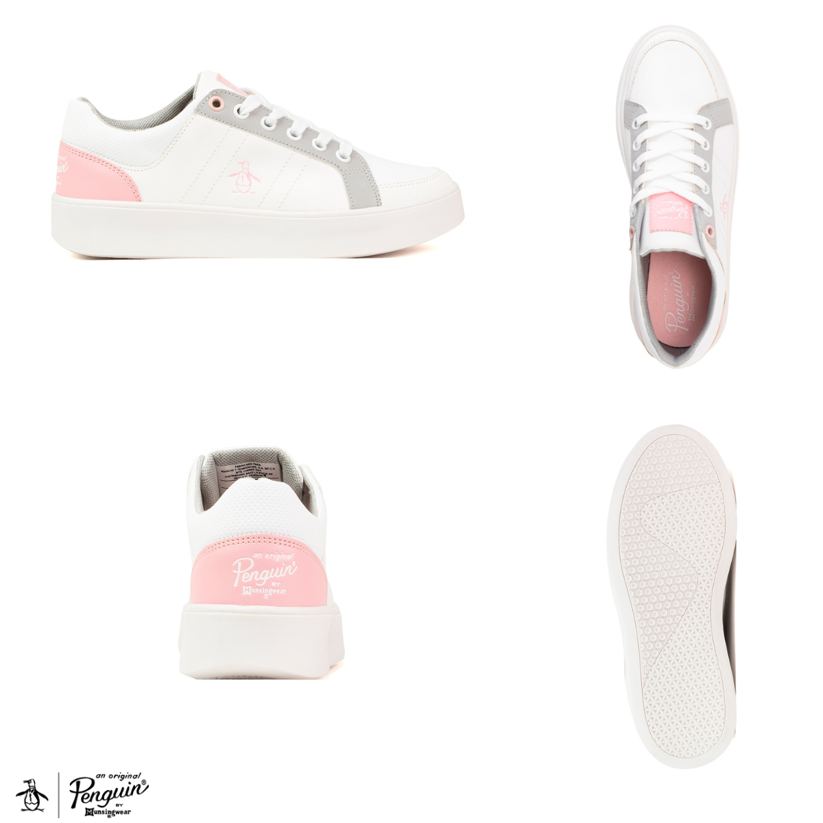 Tenis Original Penguin Style Lissa Blanco-Gris