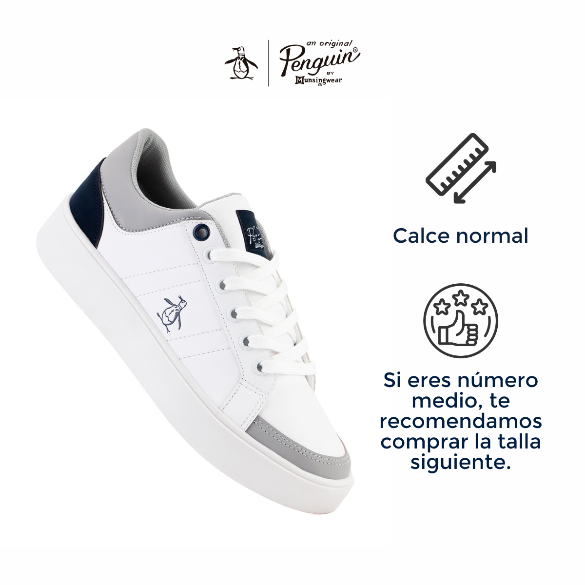 Tenis Original Penguin Style Lissa Blanco-Marino