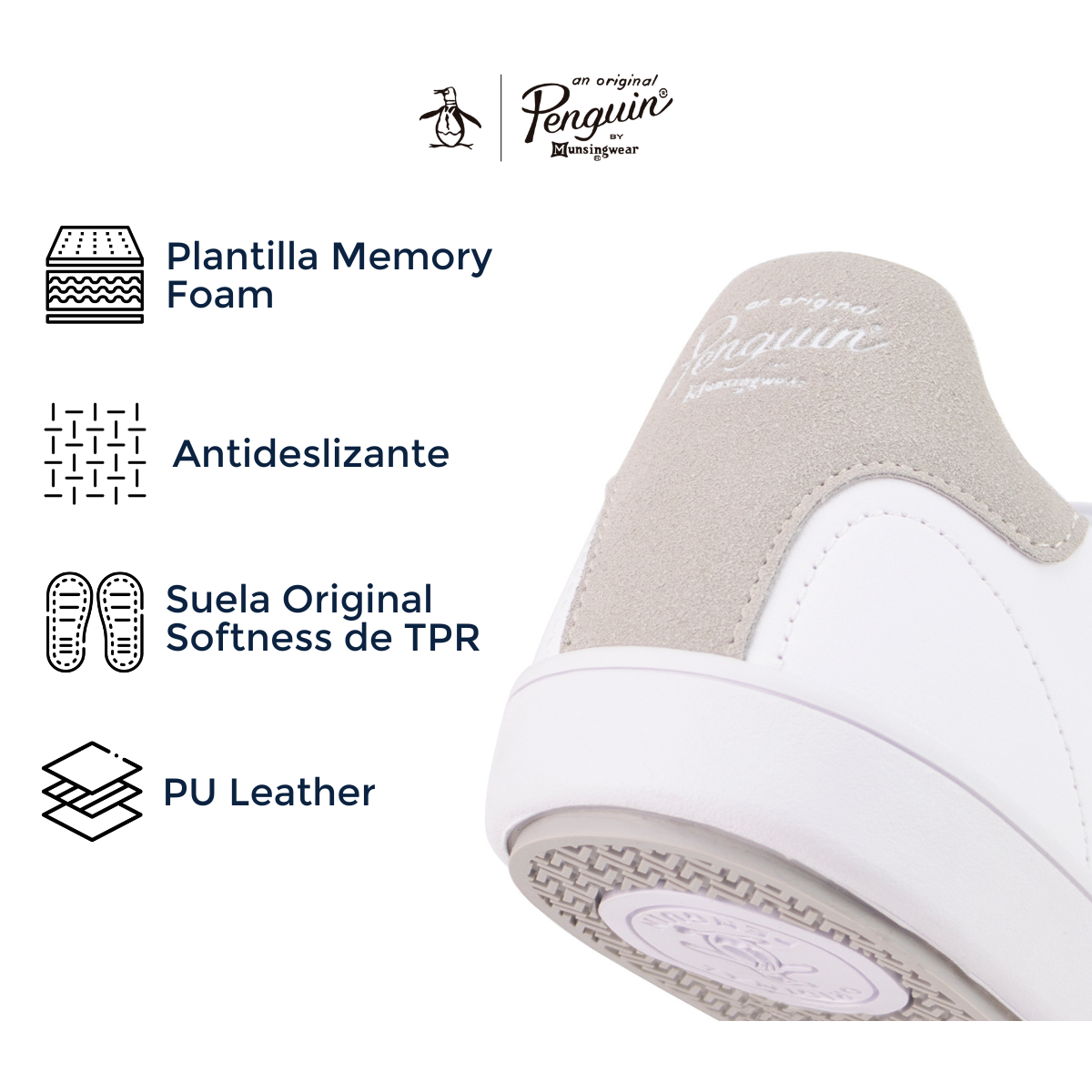 Tenis Original Penguin Style Hostin Blanco