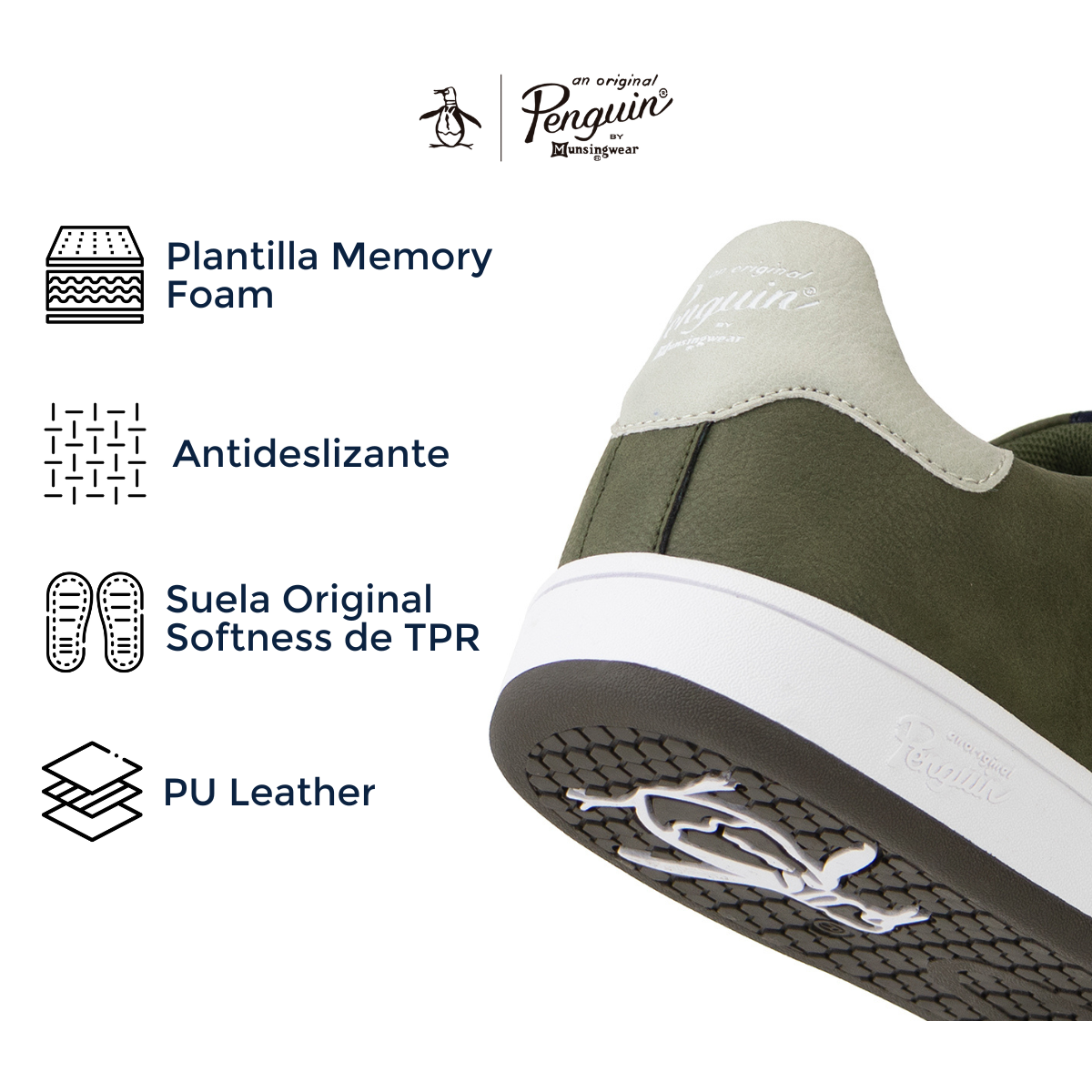 Tenis Original Penguin Style Sheen Verde
