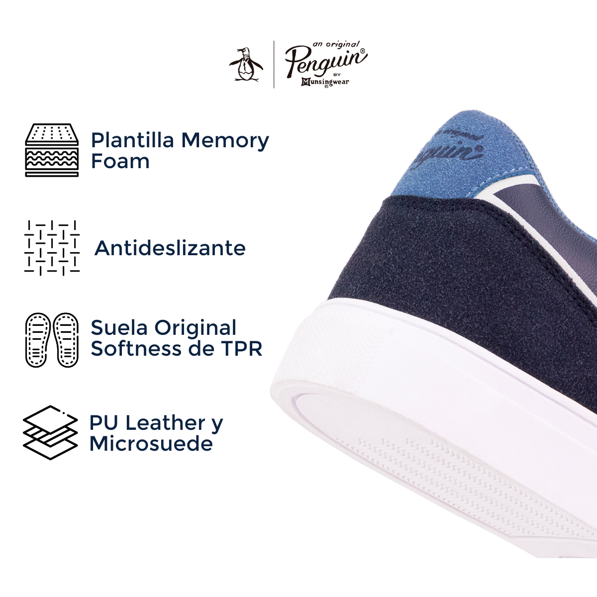 Tenis Original Penguin Style Ross Azul Marino