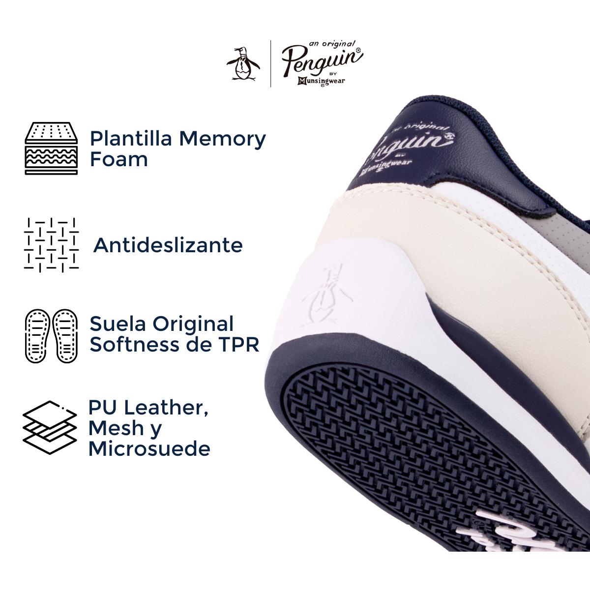 Tenis Style Bruce Blanco con Azul