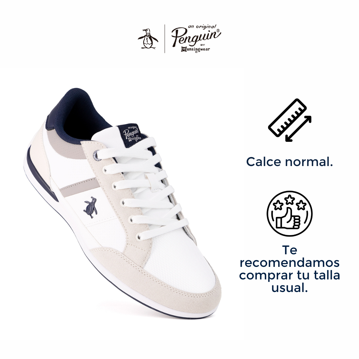 Tenis Style Bruce Blanco con Azul