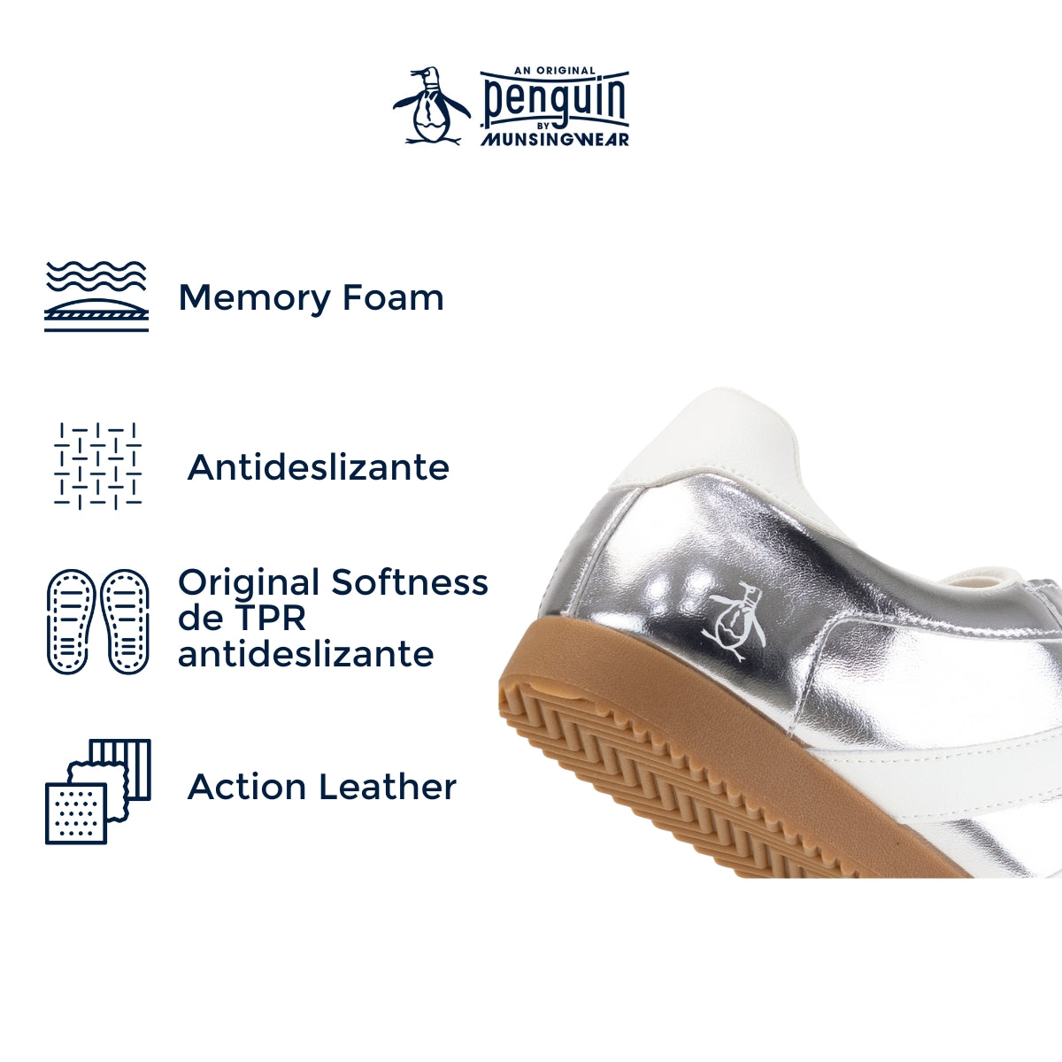 Tenis Style Violet Plata