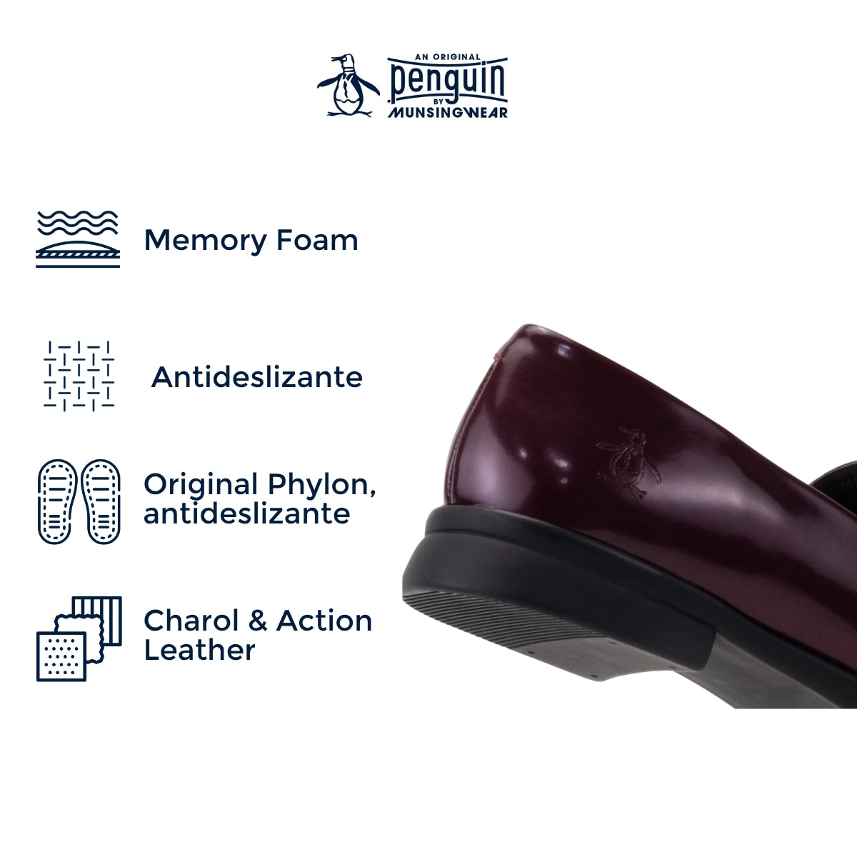 Mocasín Style Alice Burgundy