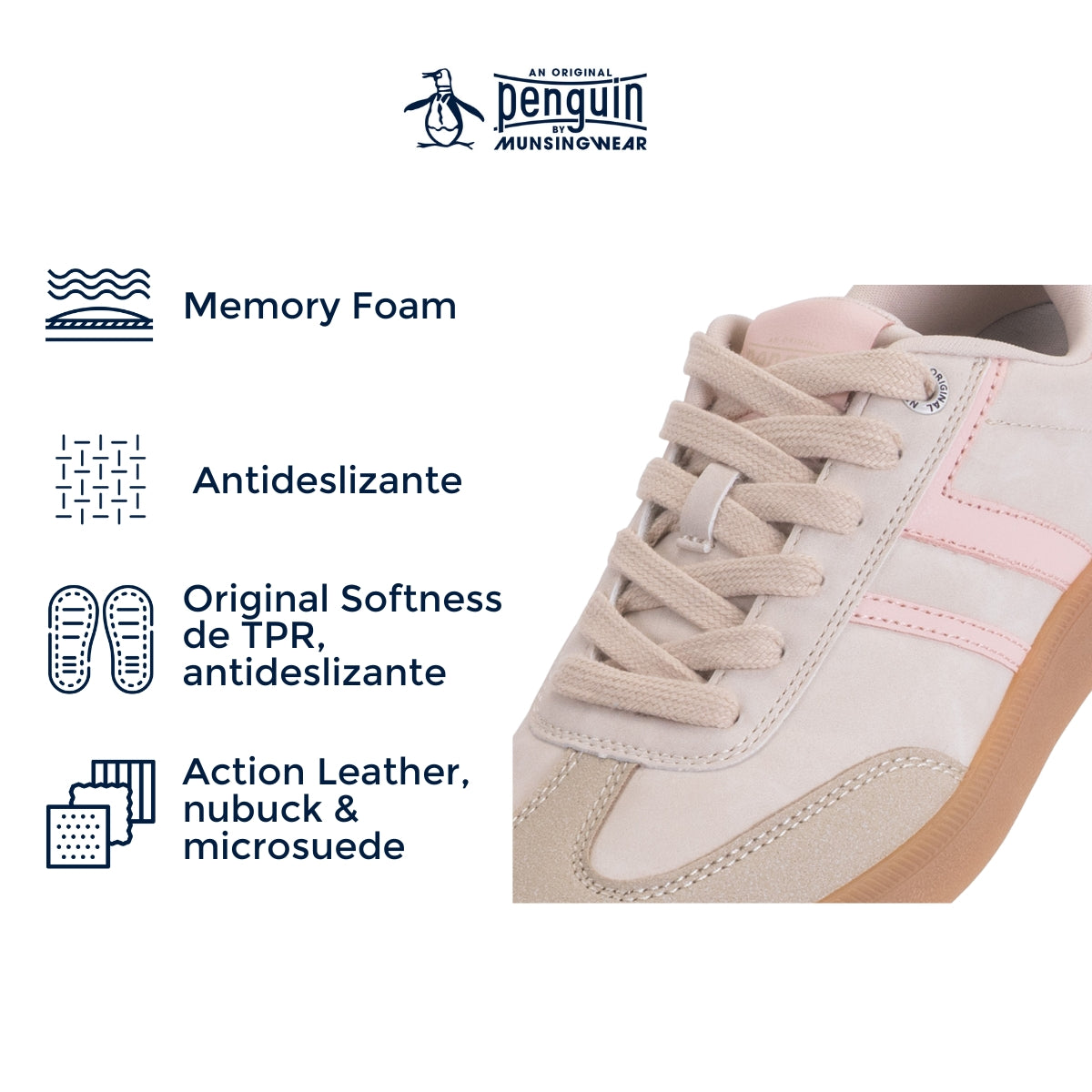 Tenis Penguin Style Lena Beige