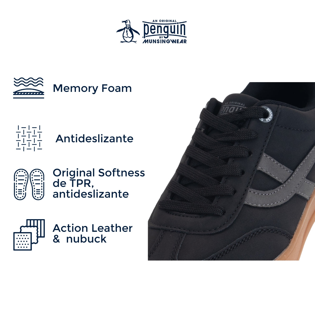 Tenis Penguin Style Cleo Negro