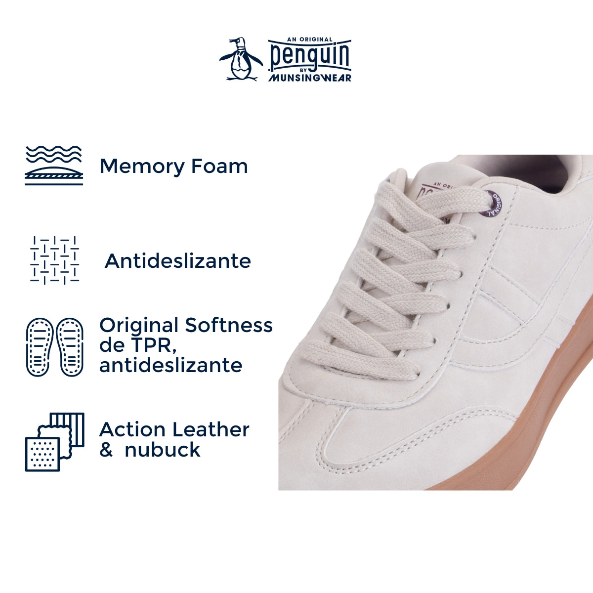 Tenis Penguin Style Cleo Beige