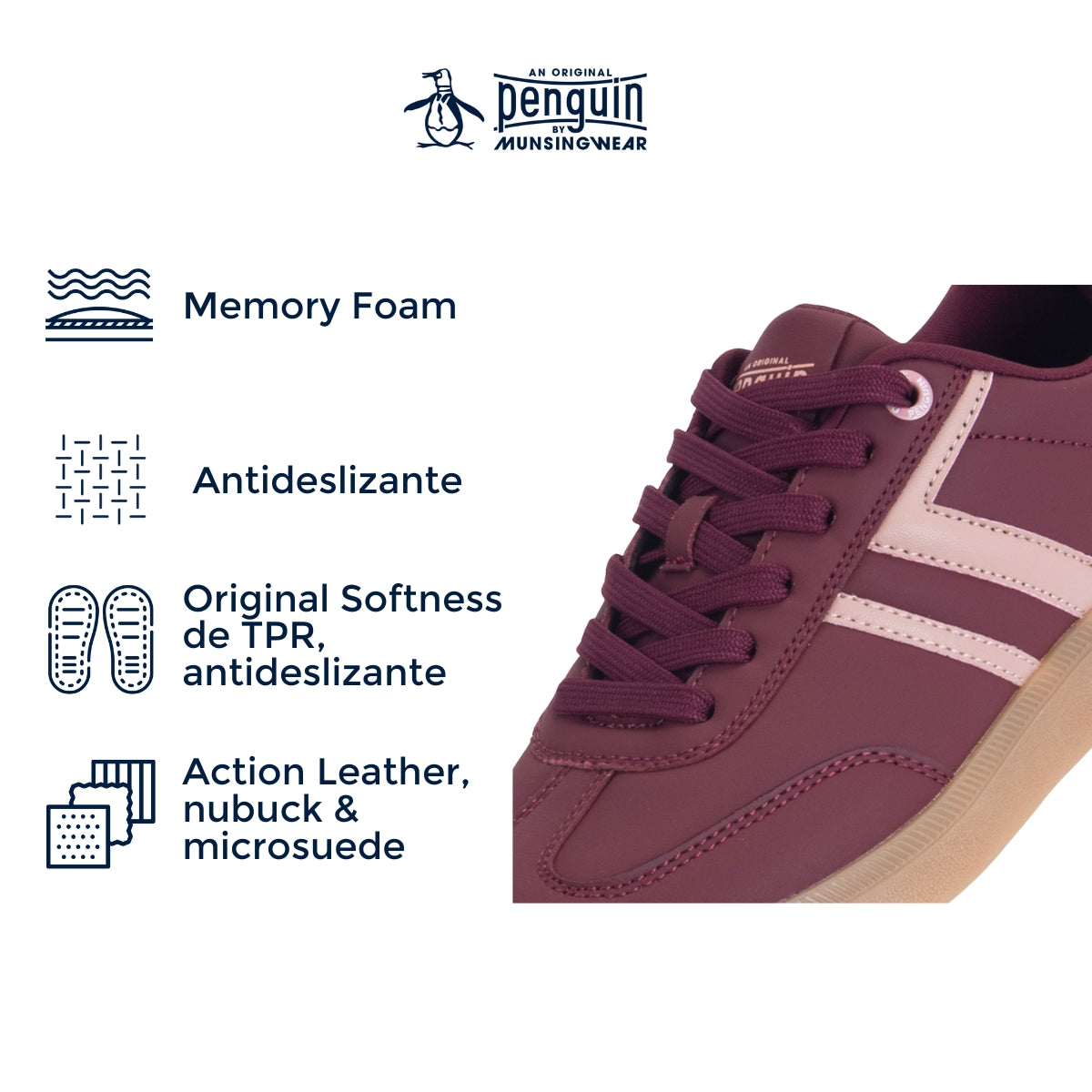 Tenis Penguin Style Lena Tinto