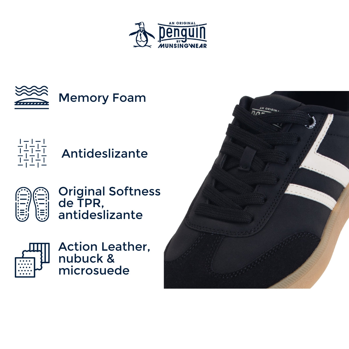 Tenis Penguin Style Lena Negro