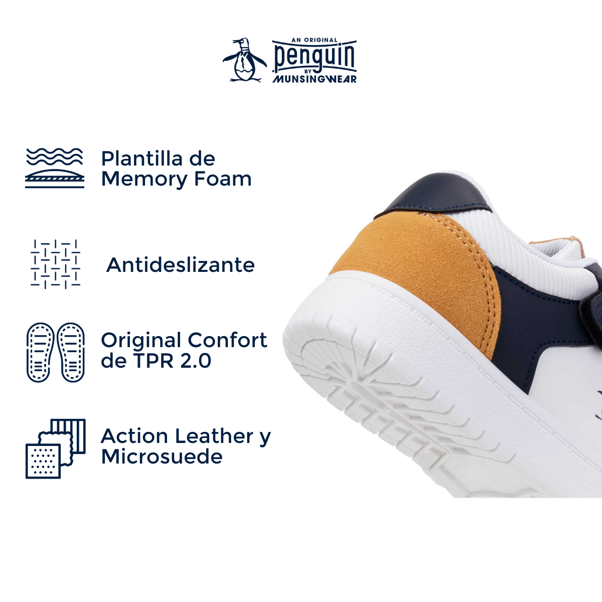 Tenis Original Penguin Style Daryl Azul Marino