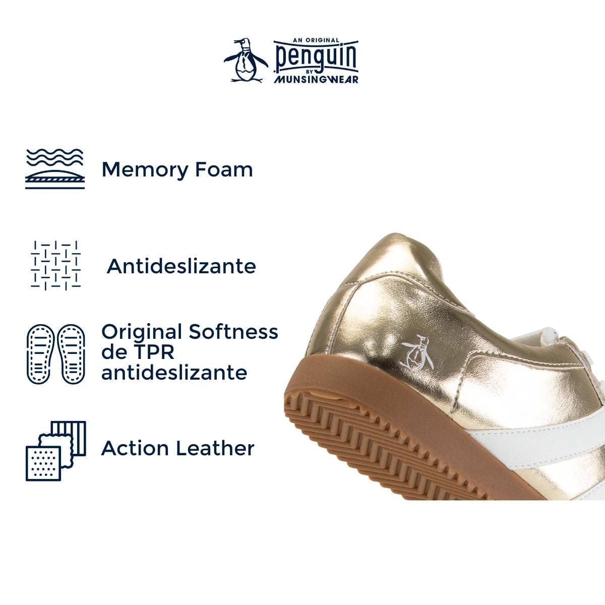 Tenis Style Violet Dorado