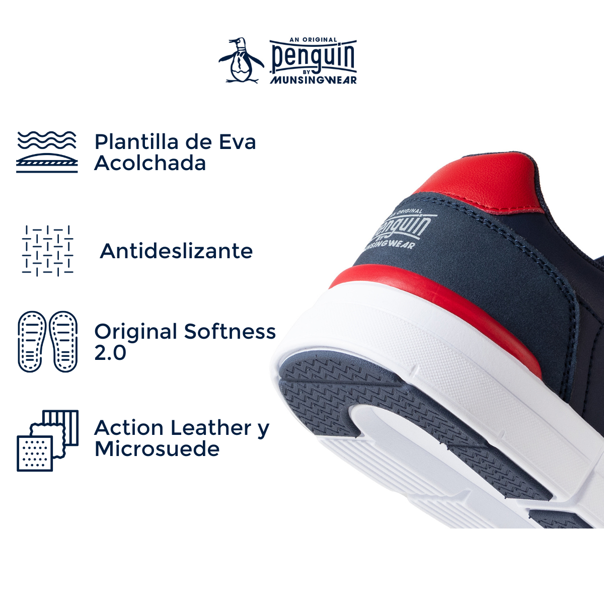 Tenis Original Penguin Style Izan Azul Marino