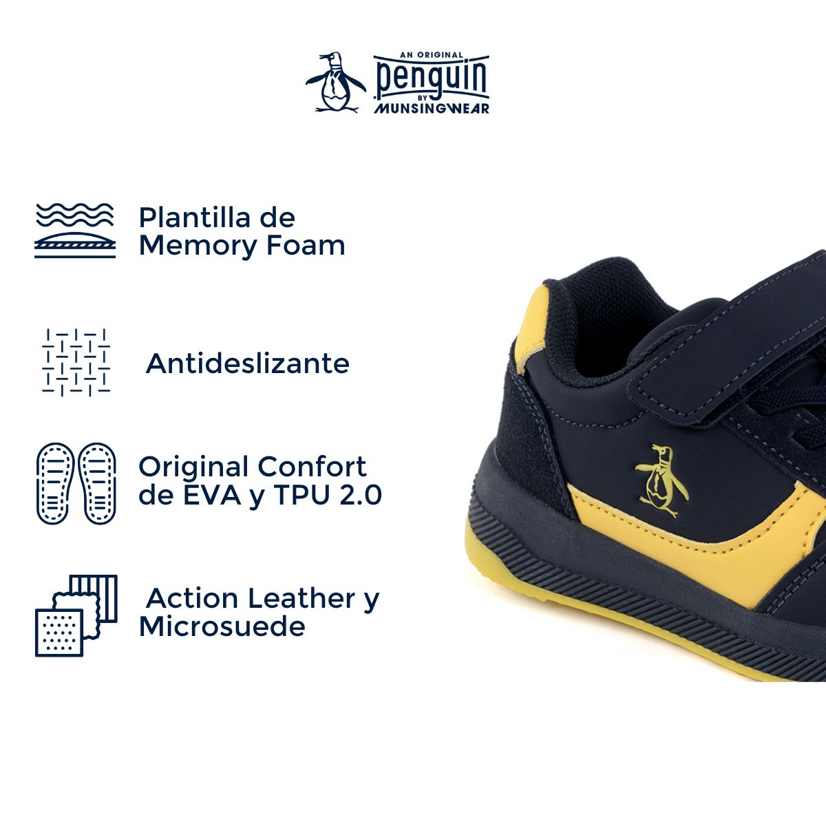 Tenis Original Penguin Style Jade Azul Marino