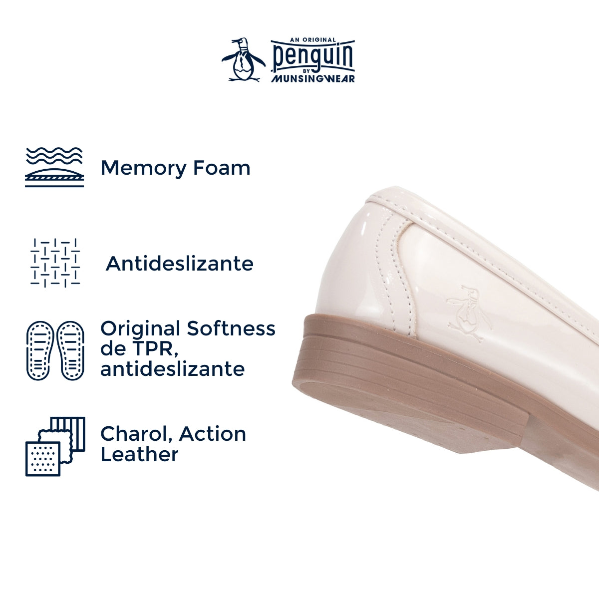 Mocasin Style Malva Hueso