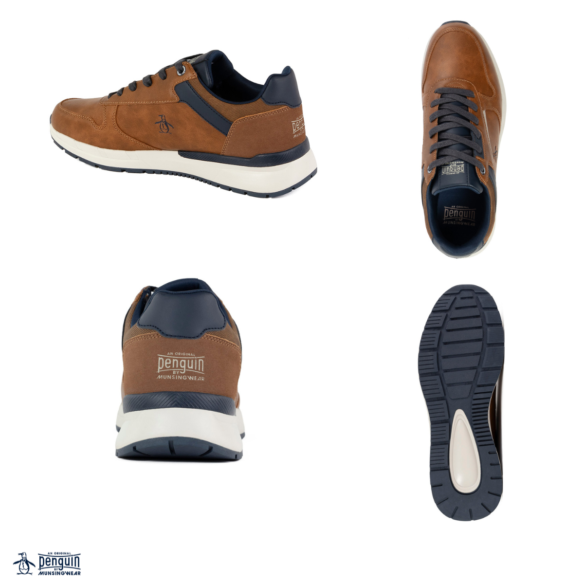 Tenis Original Penguin Style Gober Café