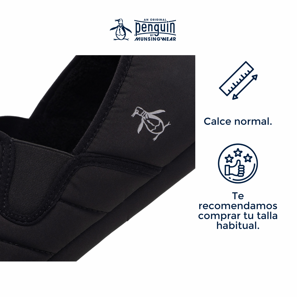 Pantufla Style Bell Negro