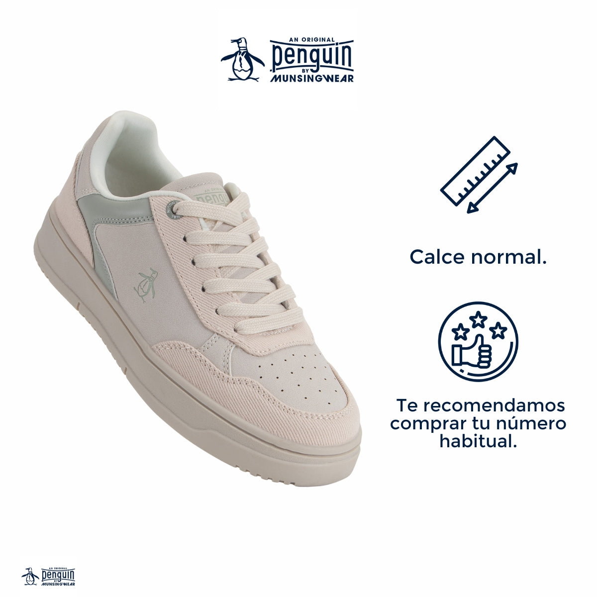 Tenis Penguin Style Claudia Beige