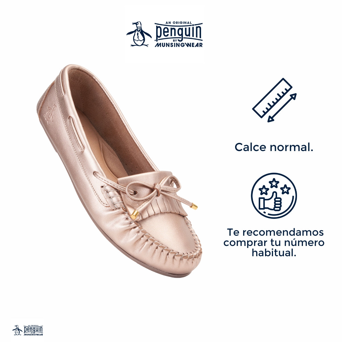 Mocasin  Style Celina Rose Gold