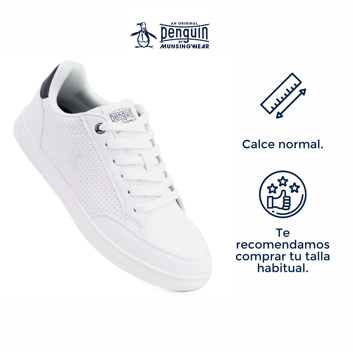 Tenis Style Cole Blanco con Azul