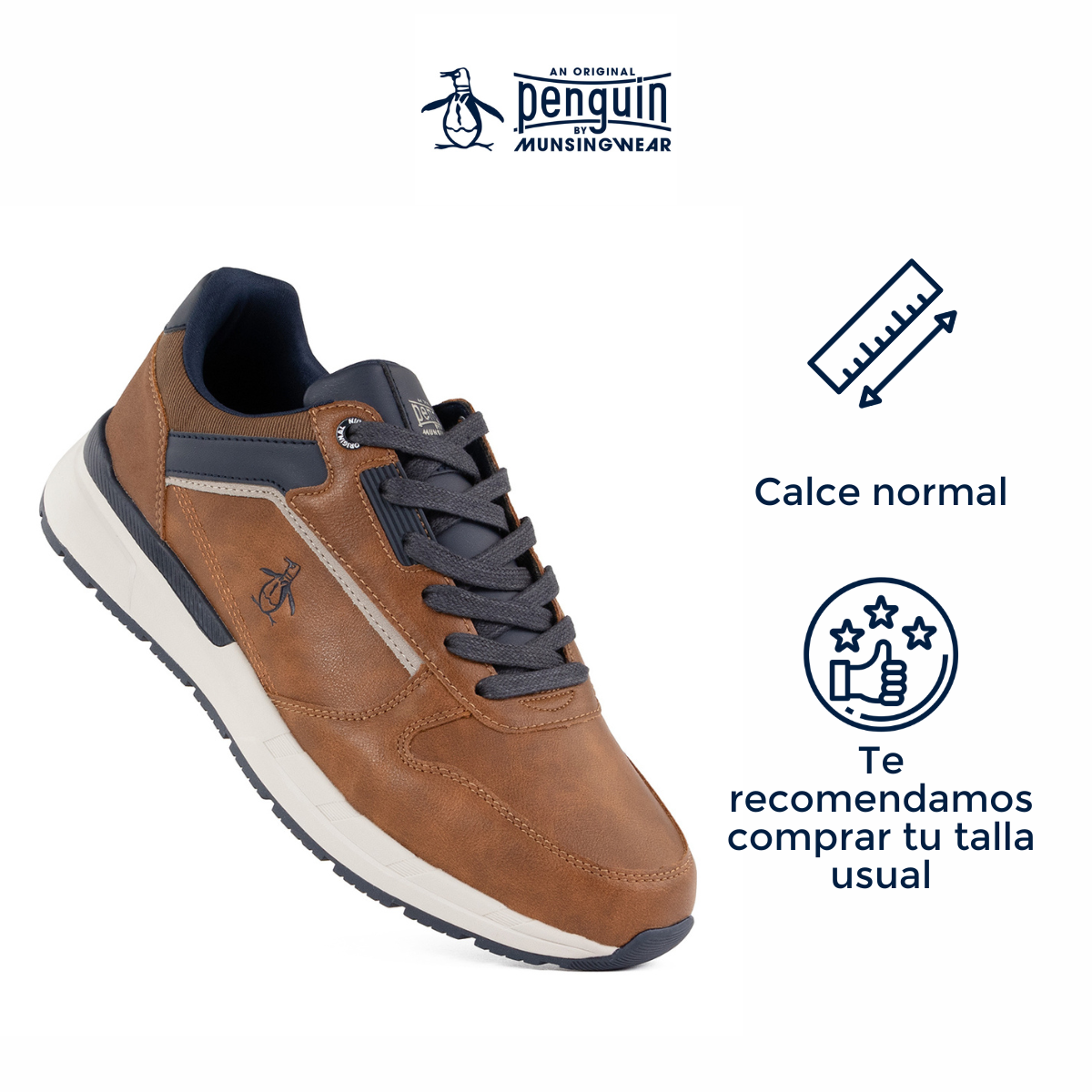 Tenis Original Penguin Style Gober Café