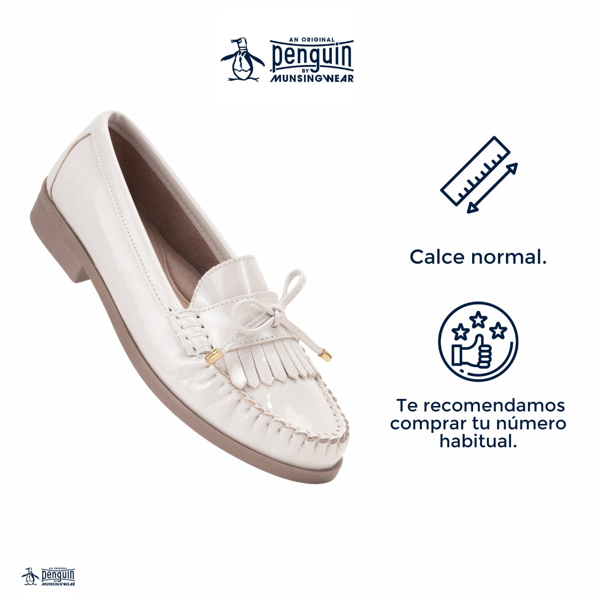 Mocasin Style Malva Hueso